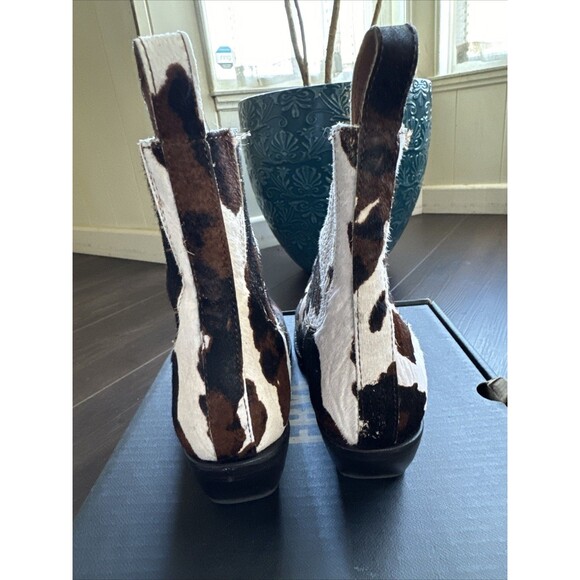 Frye Sacha Chelsea Boot Cowhide Cow print Women’s Sz 7 - Picture 5 of 6